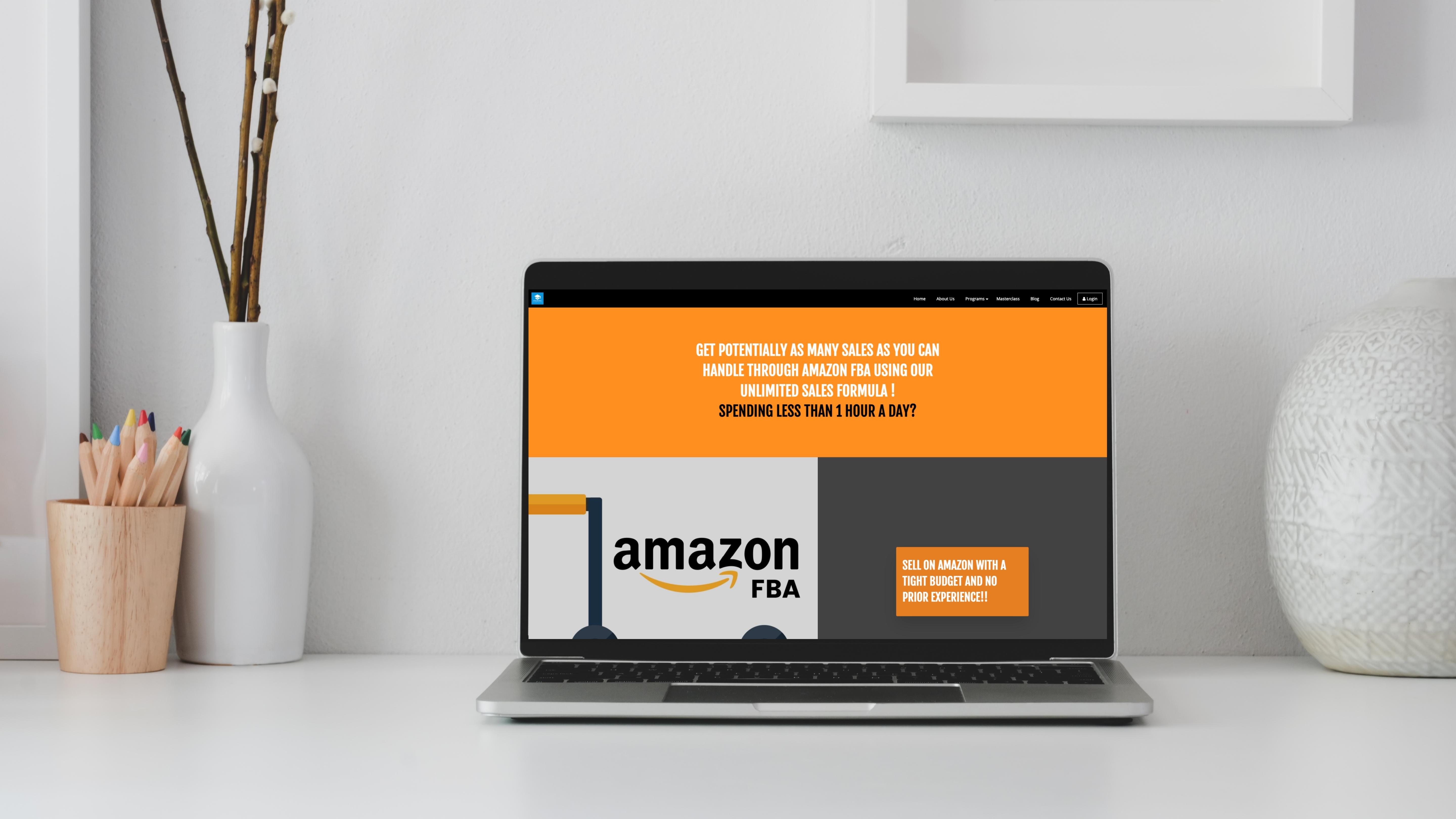 online course website example