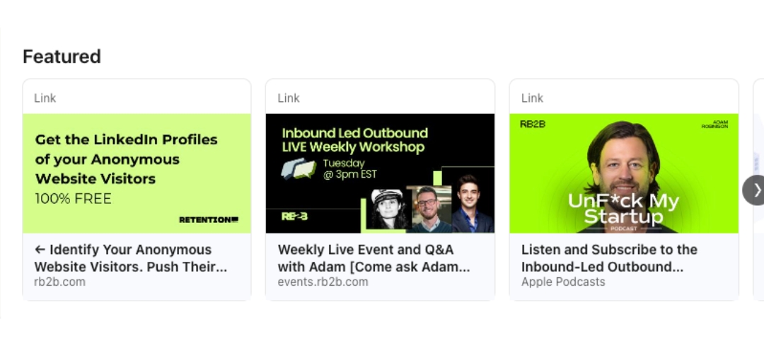 Best Linkedin Featured Section Example For Lead Generation