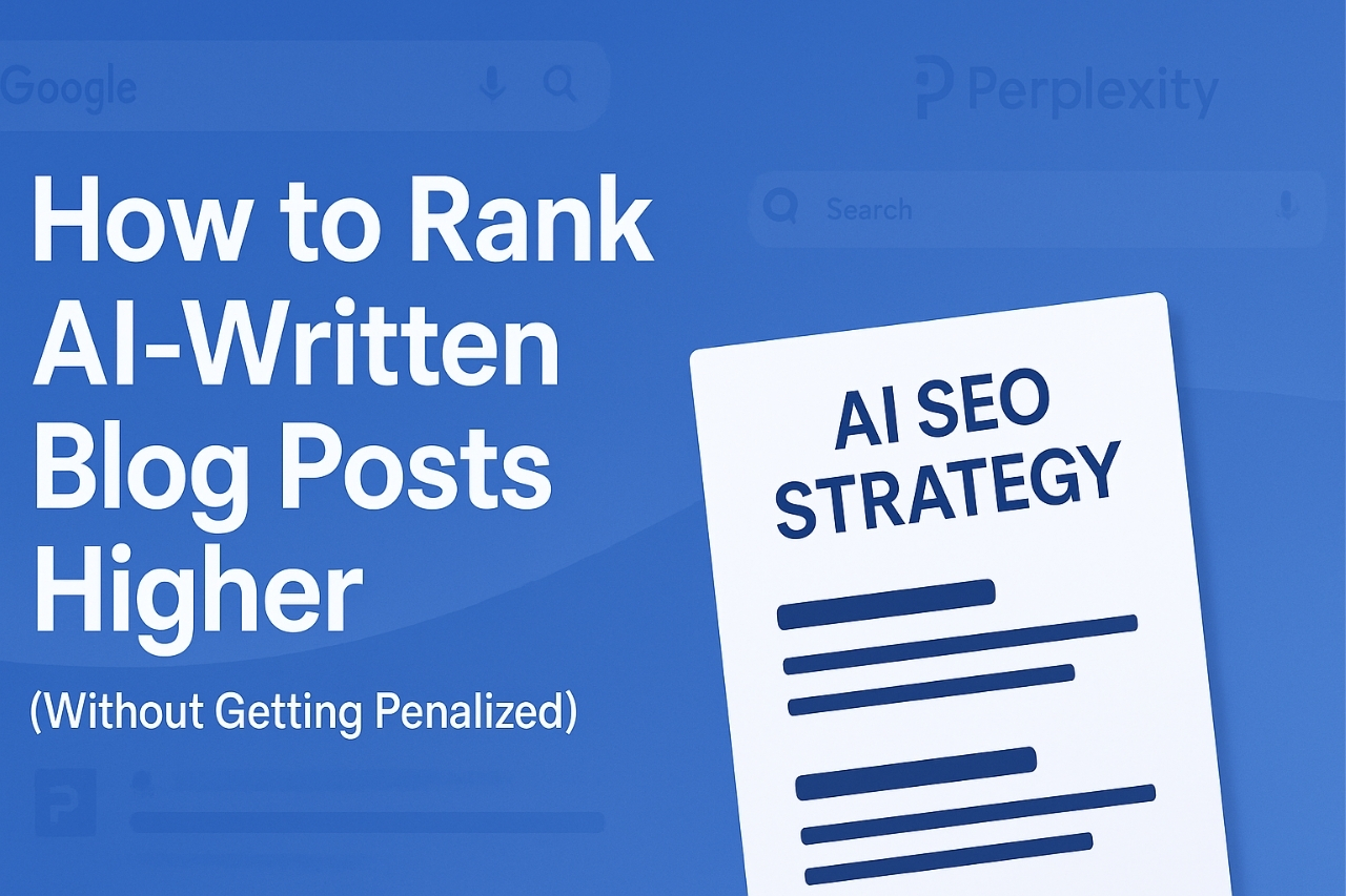 How to Rank AI Written Blogs Higher (Without Getting Penalized)