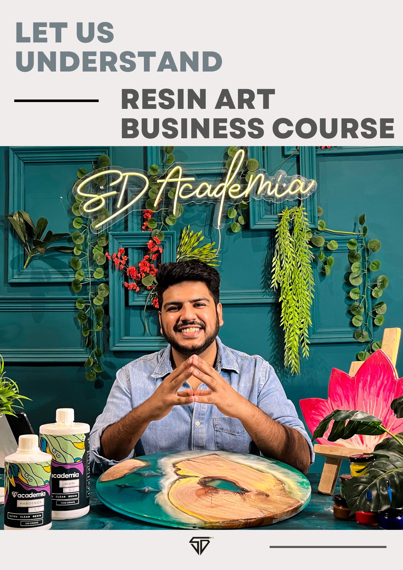 Sharad Dabra In His Resin Art Course